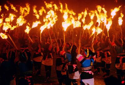 Torch Festival of Yi is the most ceremonious minority dance. Torch Festival of Yi is the most ceremonious minority dance.