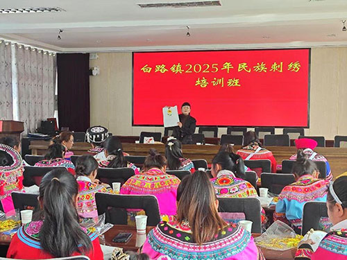 白路镇:彝绣技能培训为妇女铺就致富路